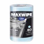 PAÑO MAXWIPE ROLLO 80 PAÑOS AZUL